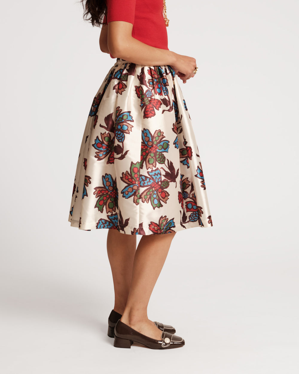 Barbara Midi Skirt - Autumn Leaves Skirts Frances Valentine