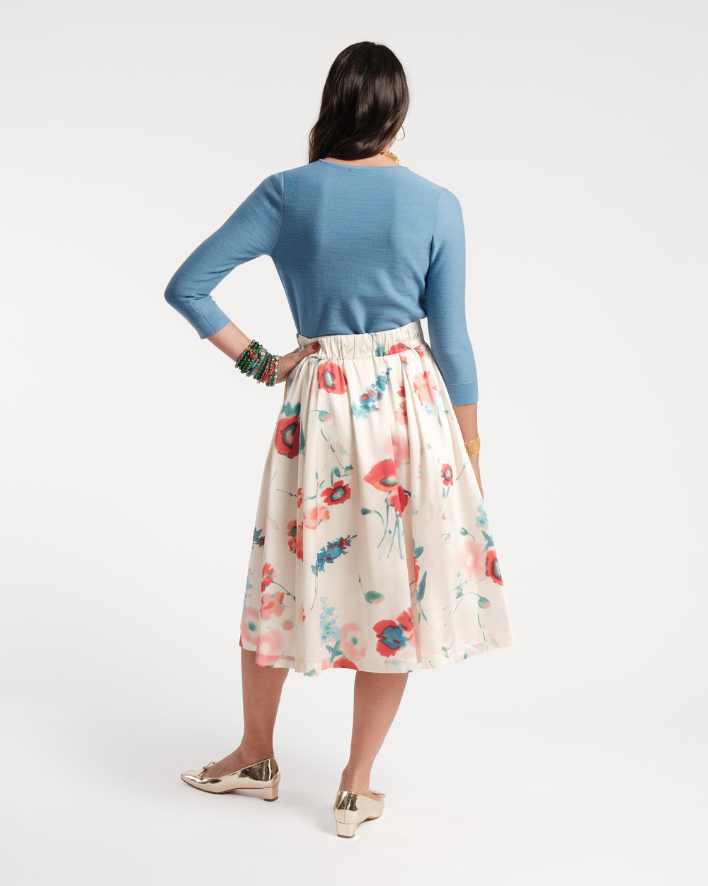 Shelley Midi Skirt Bellissima Print - Frances Valentine
