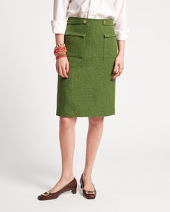 Wool Pencil Skirt - Frances Valentine