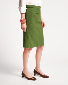 Wool Pencil Skirt - Frances Valentine