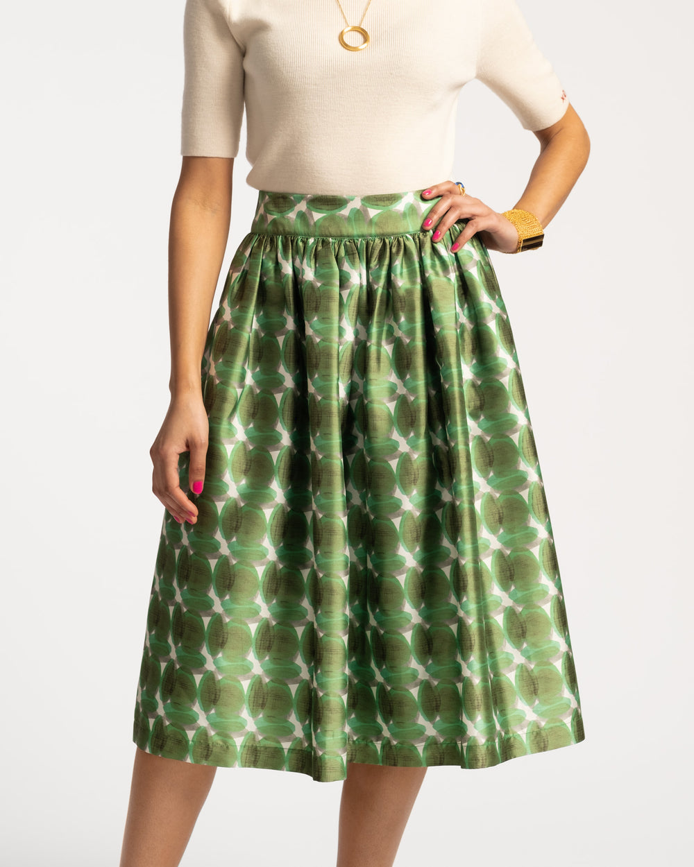 Barbara Midi Skirt - Juniper Print Skirts Frances Valentine
