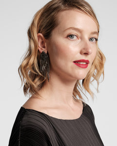 Niomi Earring Gunmetal - Frances Valentine