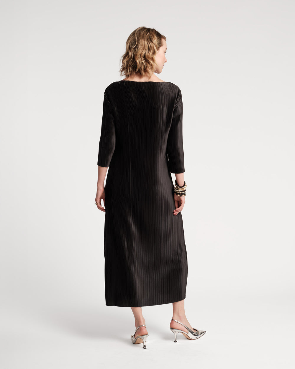 Slinky Pleated Maxi Dress - Frances Valentine