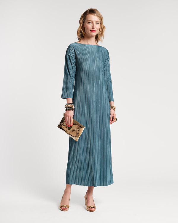 Slinky Pleated Maxi Dress - Frances Valentine