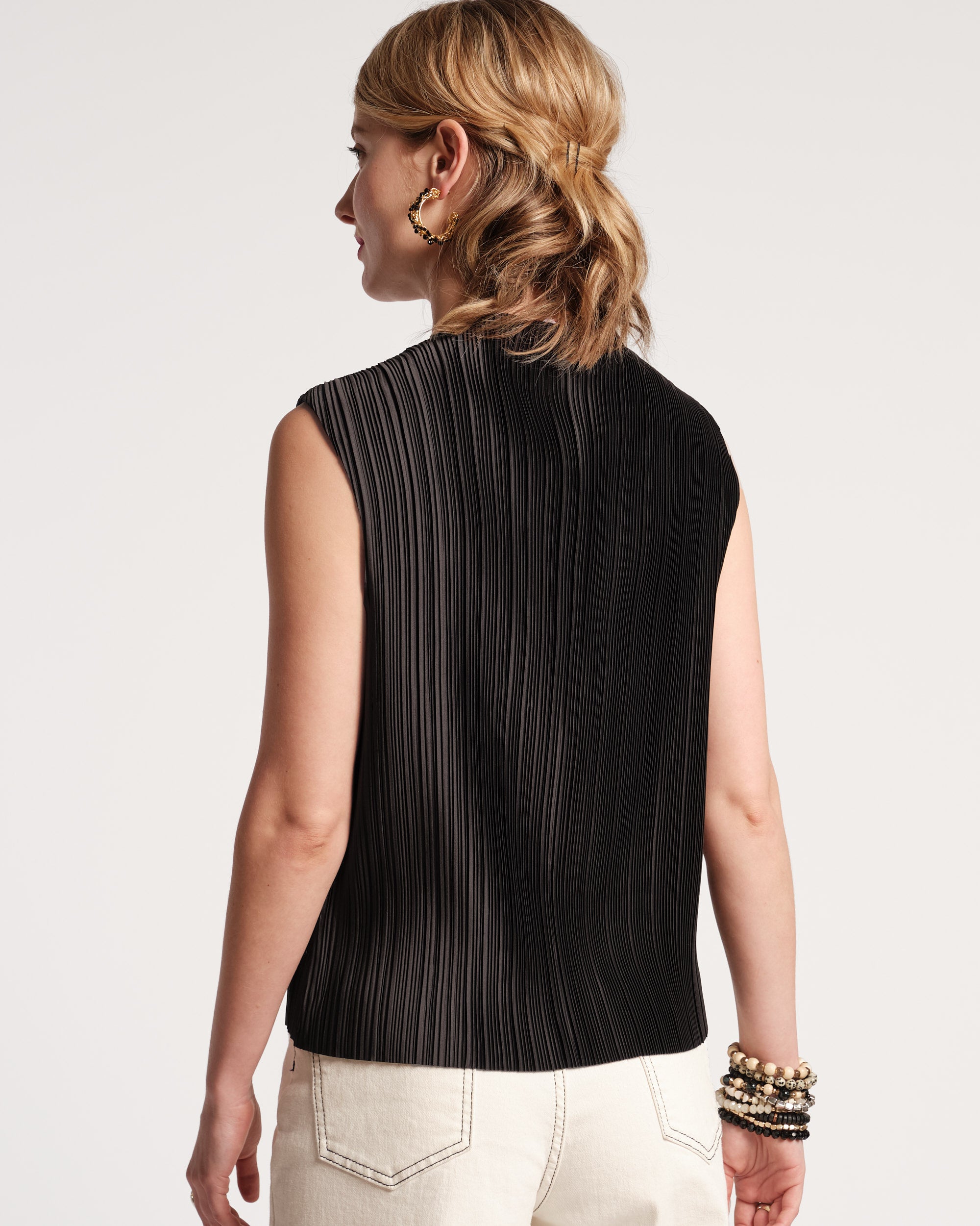 Slinky Pleated Top