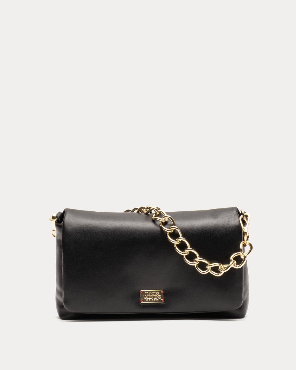 Small Effie Bag - Nappa Lambskin Leather Black Evening Bag Frances Valentine