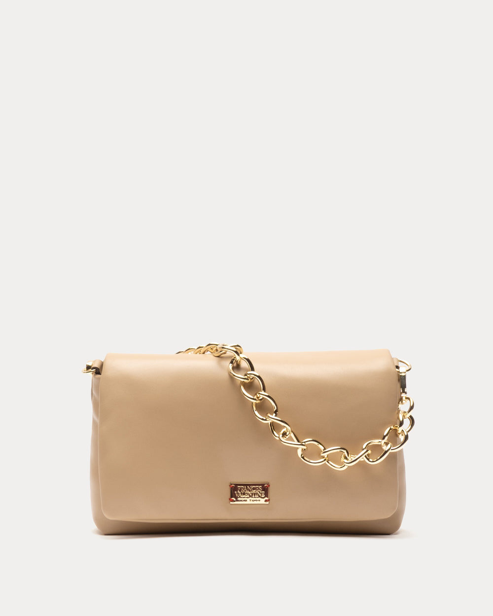 Small Effie Bag - Nappa Lambskin Leather Camel Handbag Frances Valentine