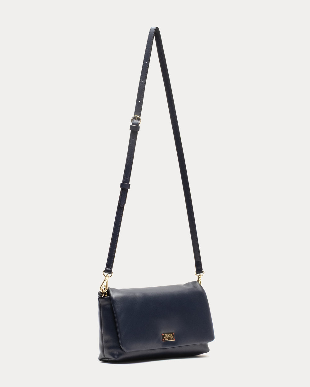 Small Effie Bag - Nappa Lambskin Leather Navy Evening Bag Frances Valentine