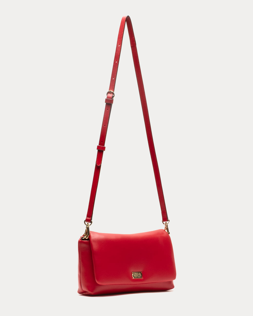 Small Effie Bag - Nappa Lambskin Leather Red Evening Bag Frances Valentine