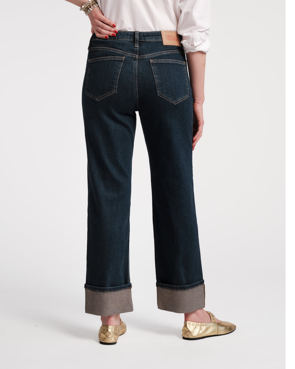 Smarty Cuffed Jean - Denim - Frances Valentine