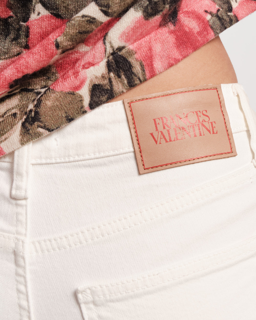 Smarty Cuffed Jeans - White