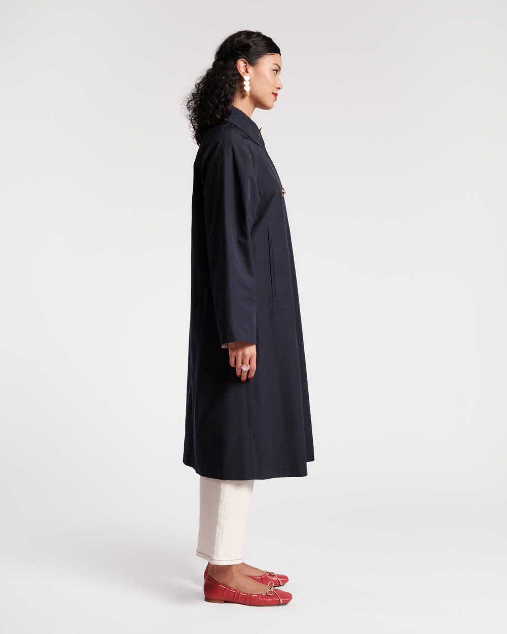 Spiffy Trench Coat - Navy Coats & Jackets Frances Valentine