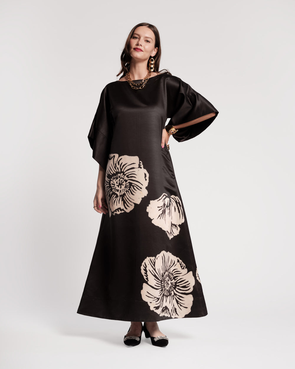 Spinnaker Maxi Dress - Carefree Chrysanthemum Dresses Frances Valentine