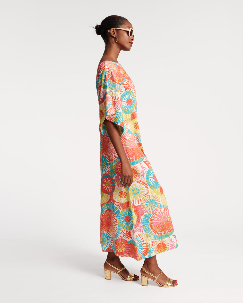 Spinnaker Maxi Dress - Starburst Aqua - Frances Valentine