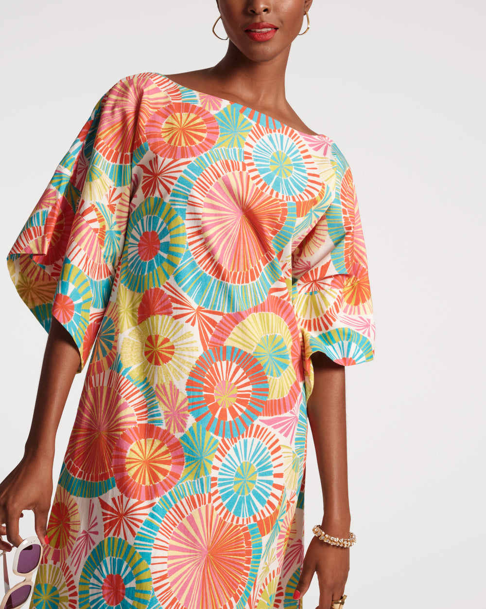 Spinnaker Maxi Dress - Starburst Aqua - Frances Valentine