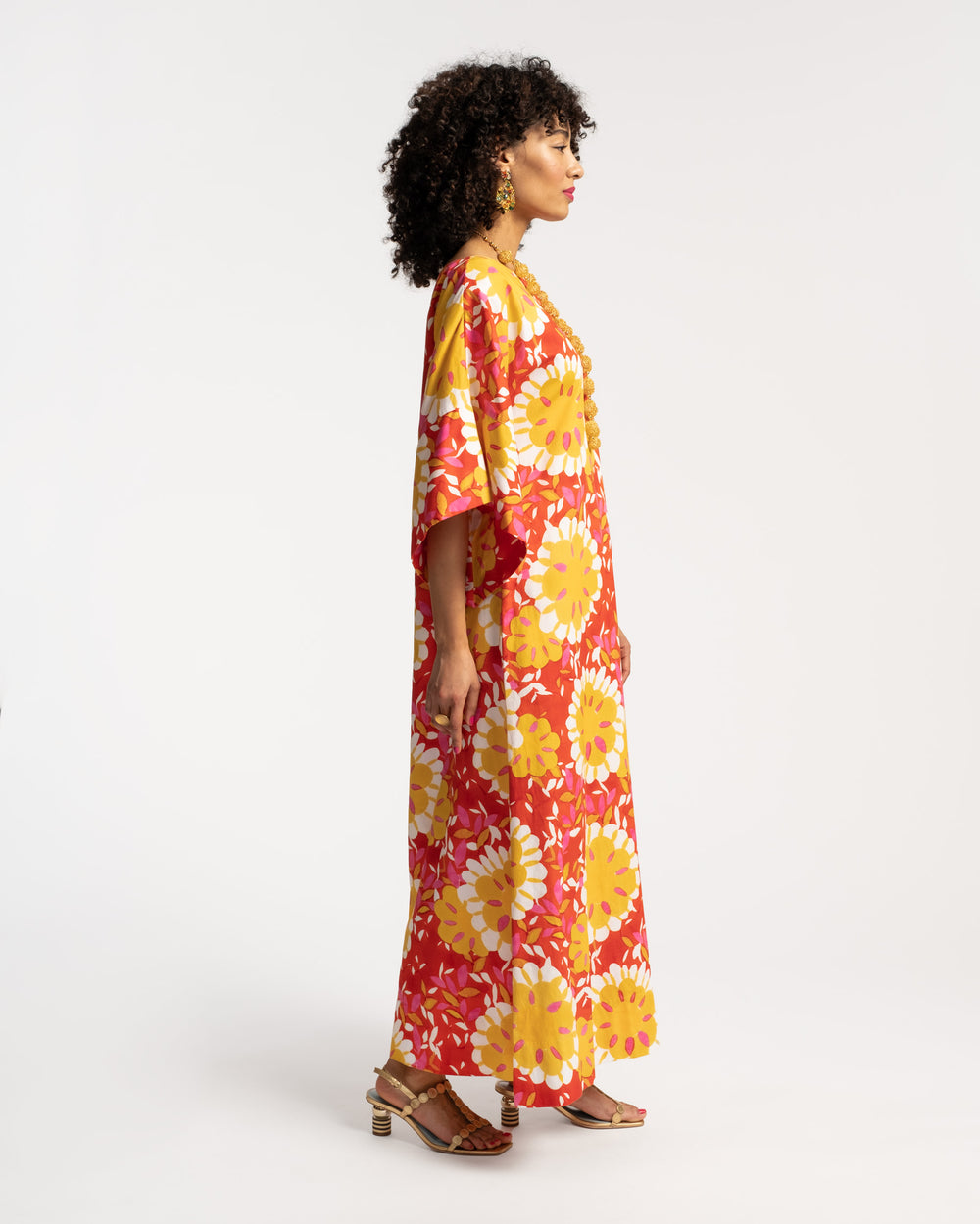 Spinnaker Maxi Dress - Sunrise Coral - Frances Valentine