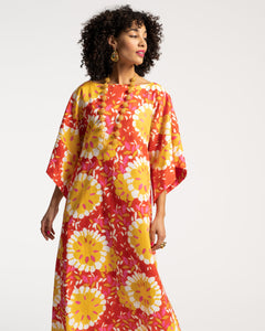Spinnaker Maxi Dress Sunrise Frances Multi – Valentine Coral