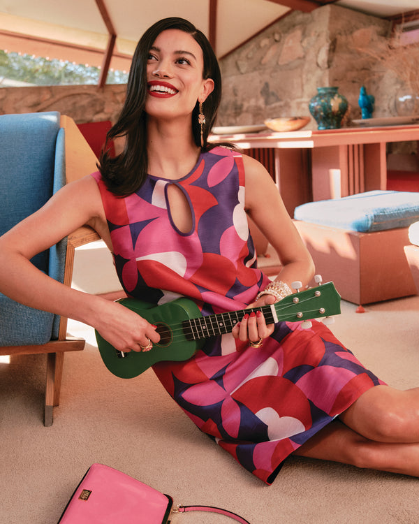 Jean Keyhole Shift Dress - Kaleidoscope