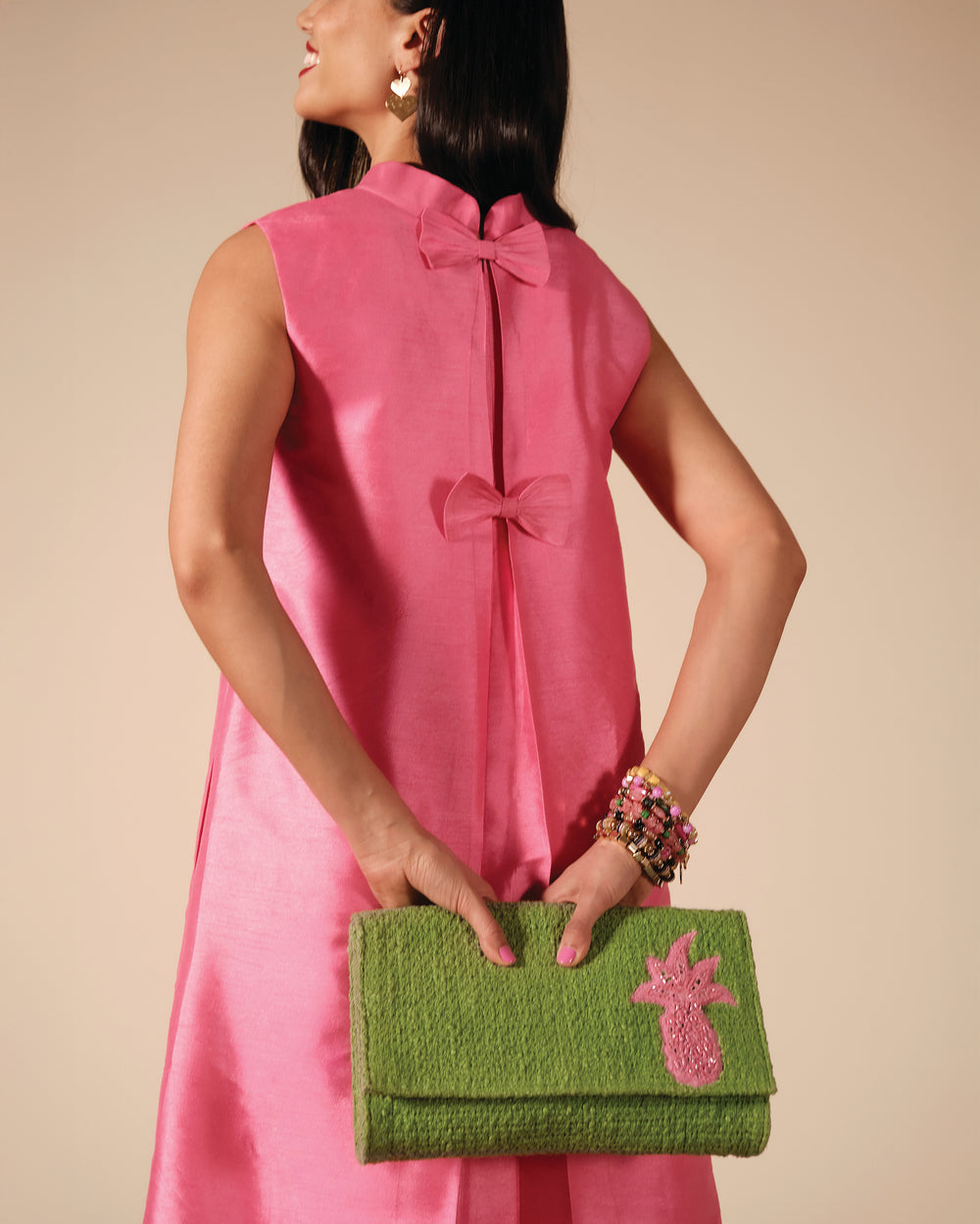 Pineapple Clutch - Green Clutch Frances Valentine