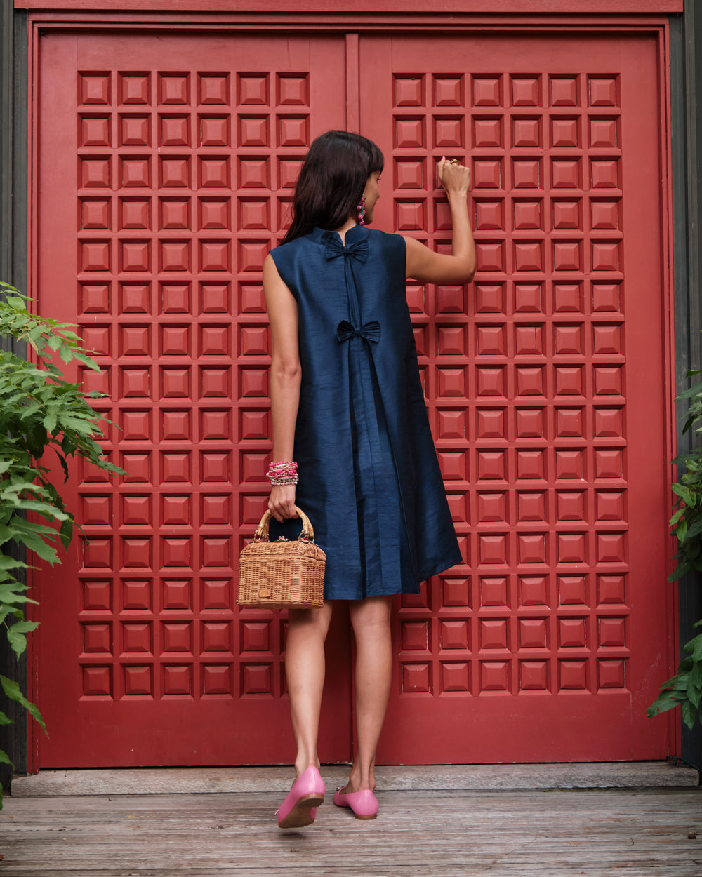 Sleeveless Diplomat Mini Dress - Navy - Frances Valentine