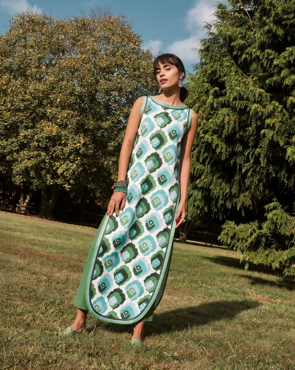 Sabrina Top - Graphic Leaf - Frances Valentine