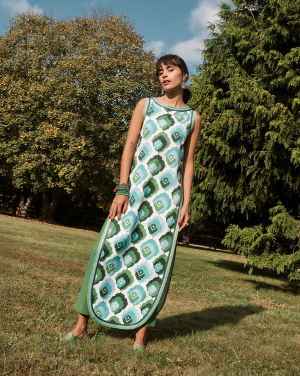 Sabrina Top - Graphic Leaf - Frances Valentine