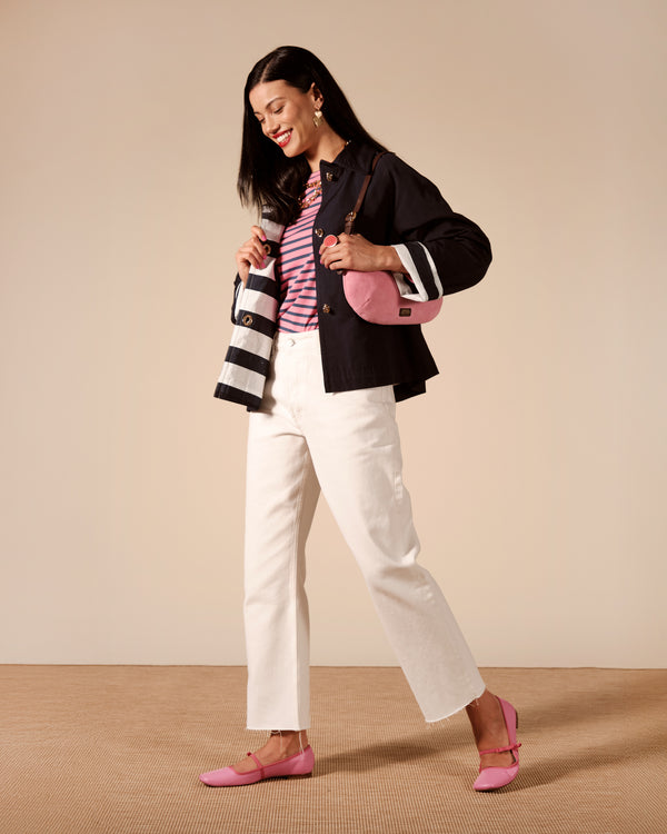 Short Spiffy Trench Coat - Navy