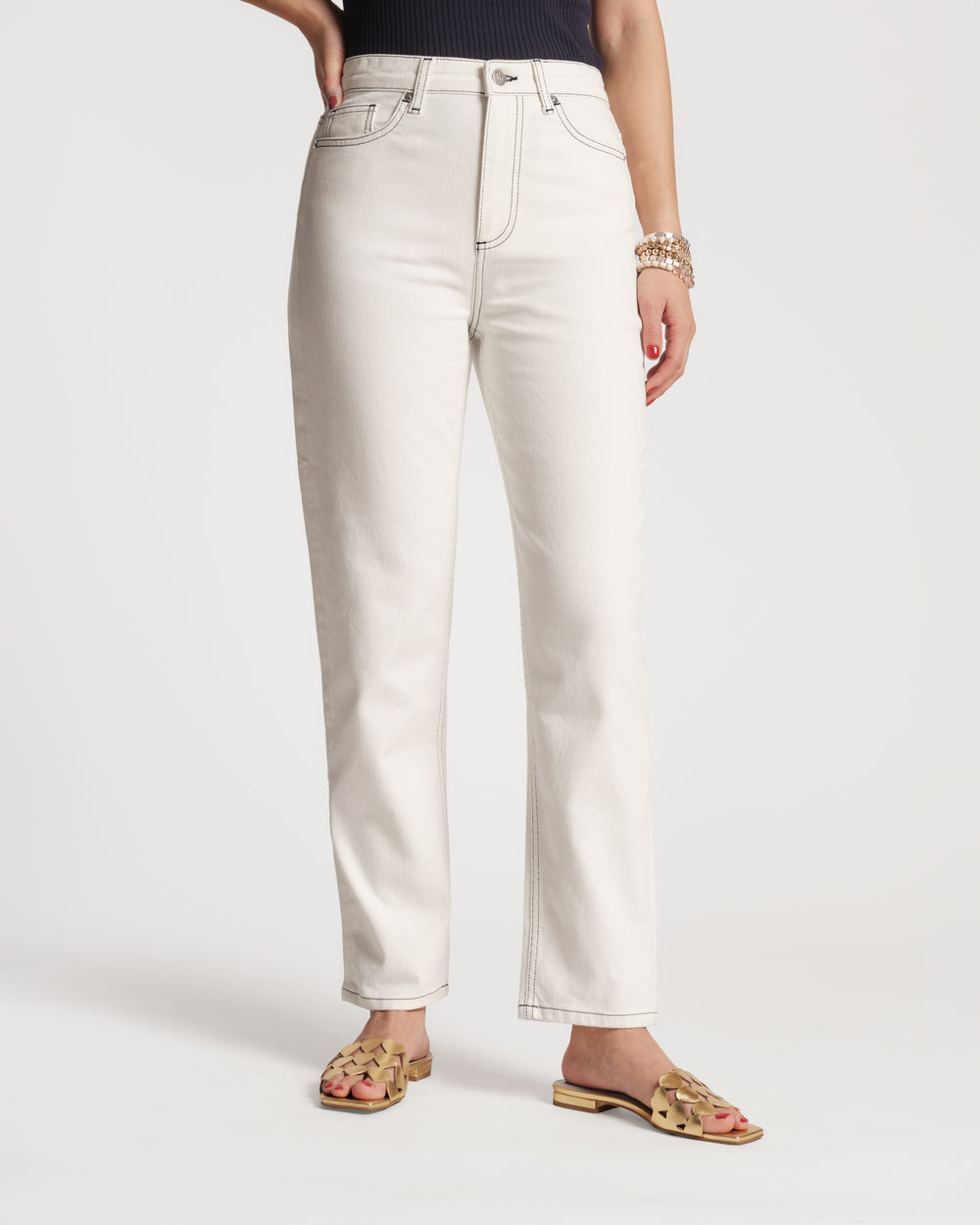 Stacy's Mom Jean - White Denim Pants Frances Valentine