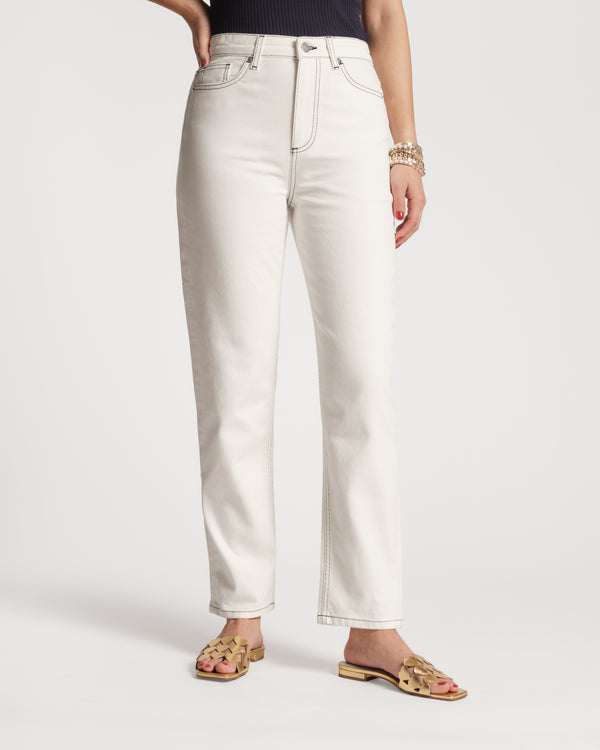 Stacy's Mom Jean - White Denim Pants Frances Valentine