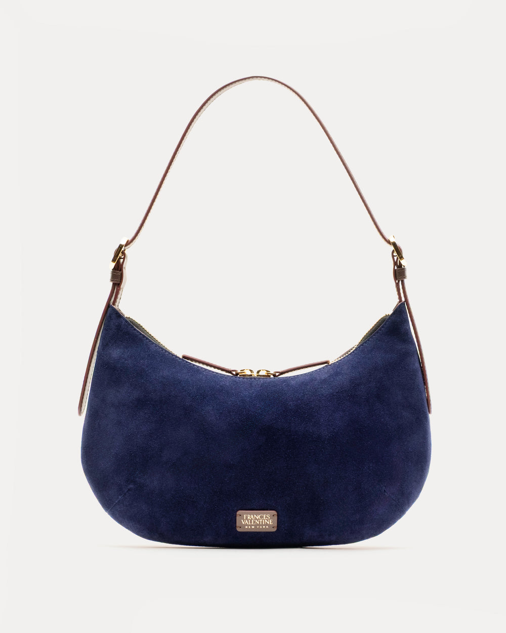 Starr Hobo Suede - Navy Handbag Frances Valentine