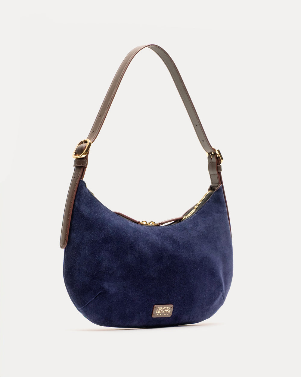 Starr Hobo Suede - Navy Handbag Frances Valentine