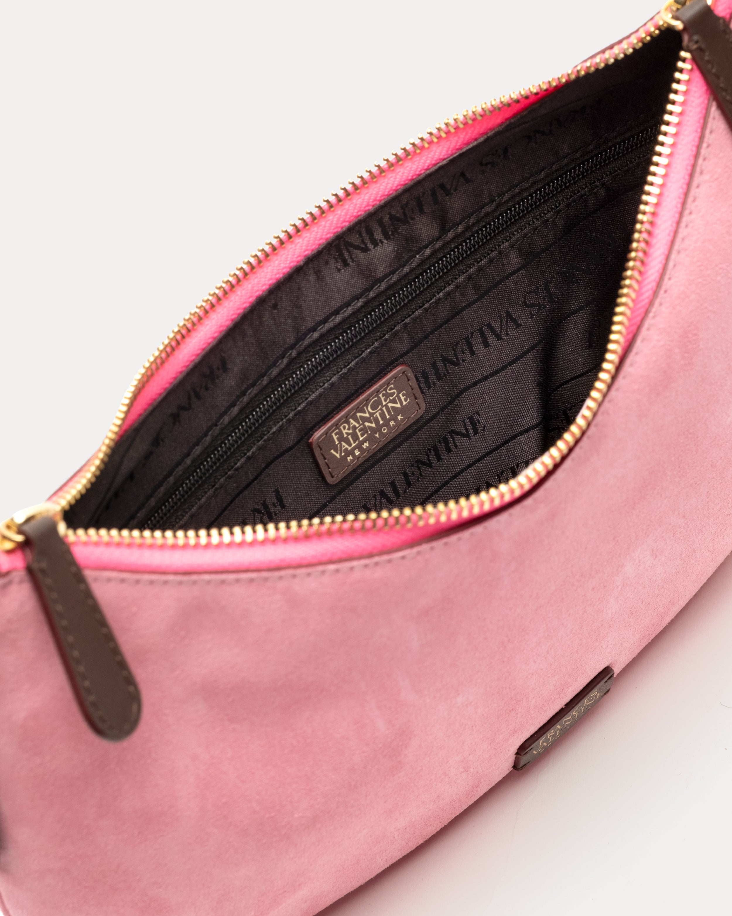 Starr Hobo Suede - Pink – Frances Valentine