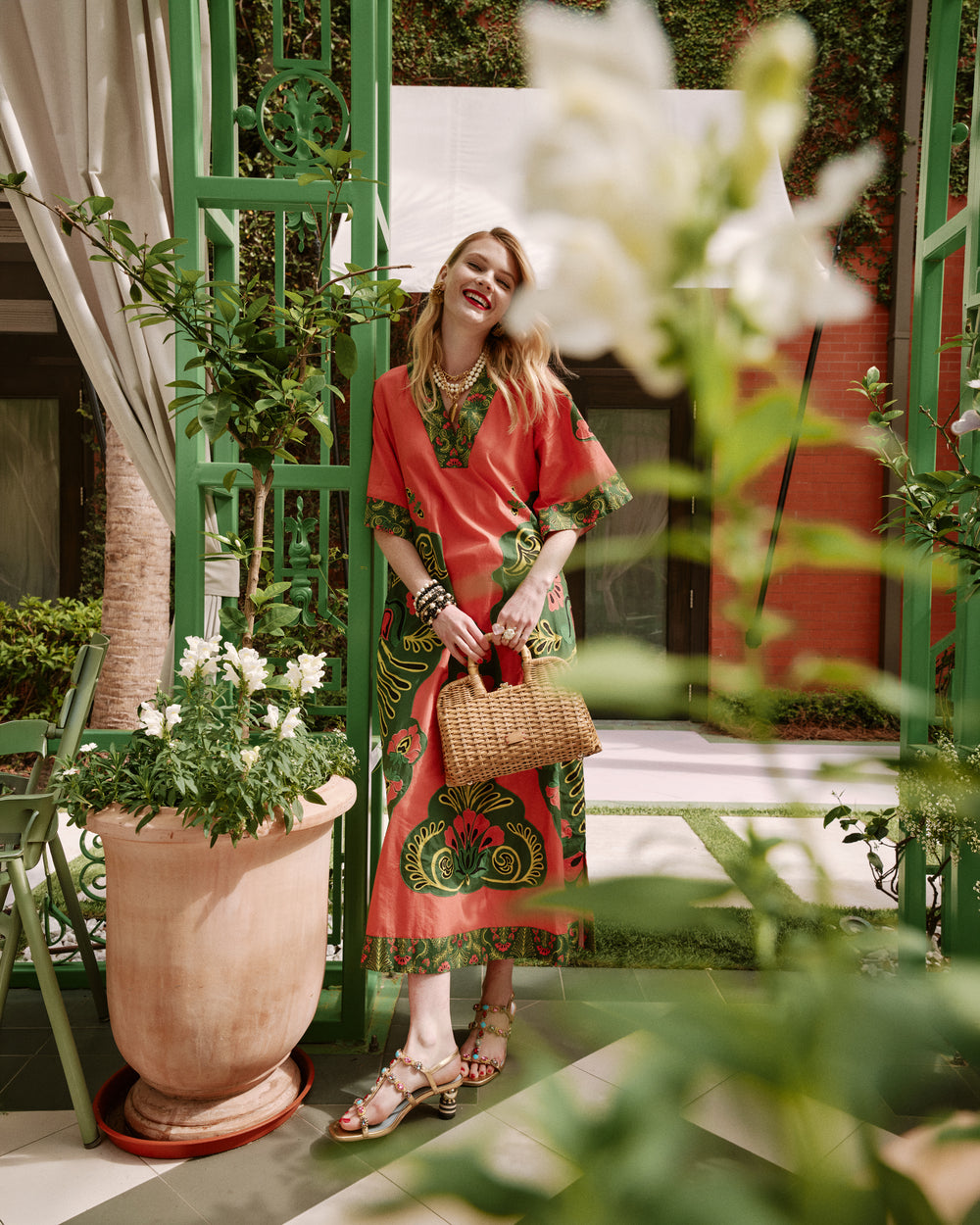 Delightful Caftan - Canopy Pink Dresses Frances Valentine