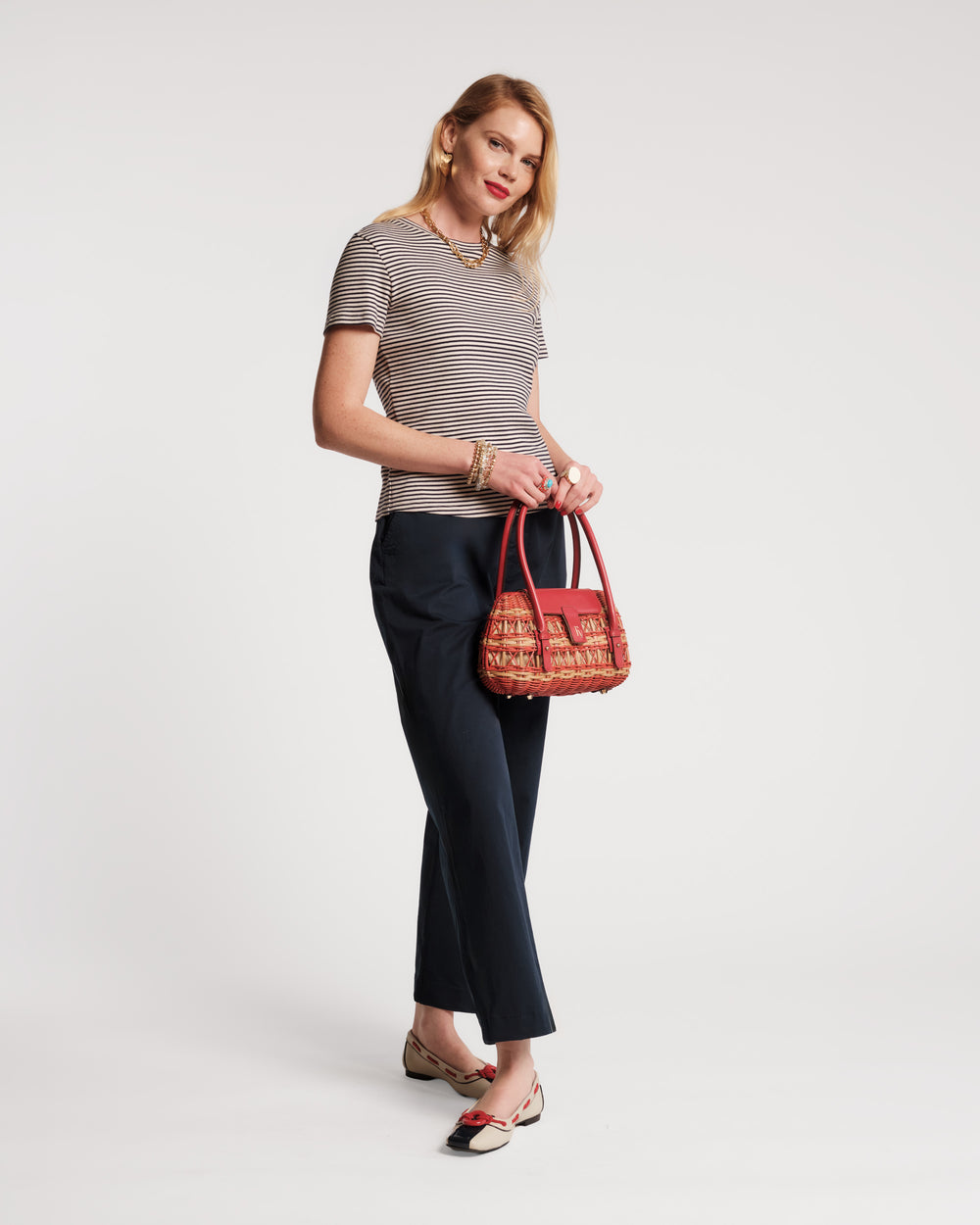Coleman Pant Solid Cotton Cotton Navy Frances Valentine
