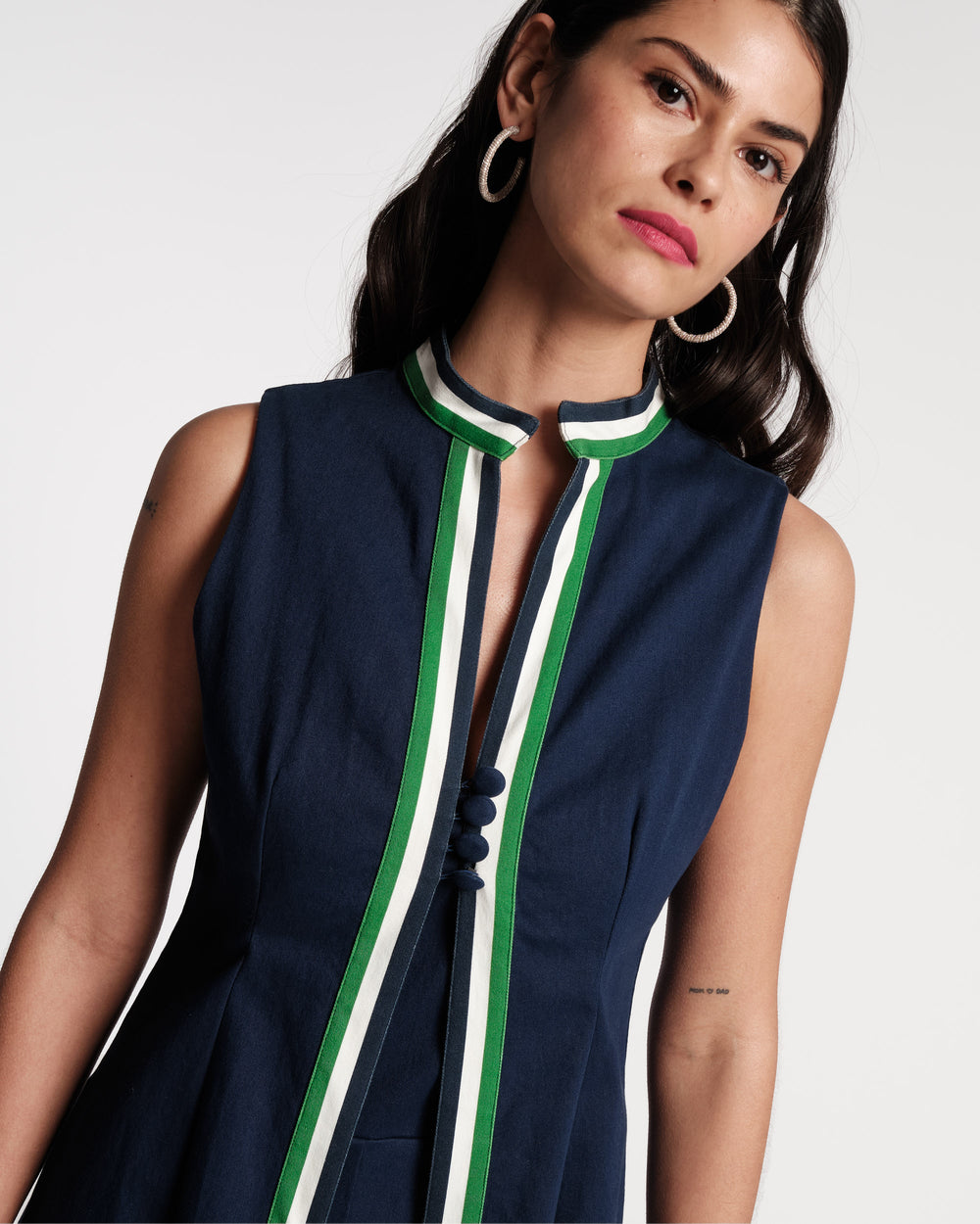 Susie Jumpsuit Set - Navy - Frances Valentine