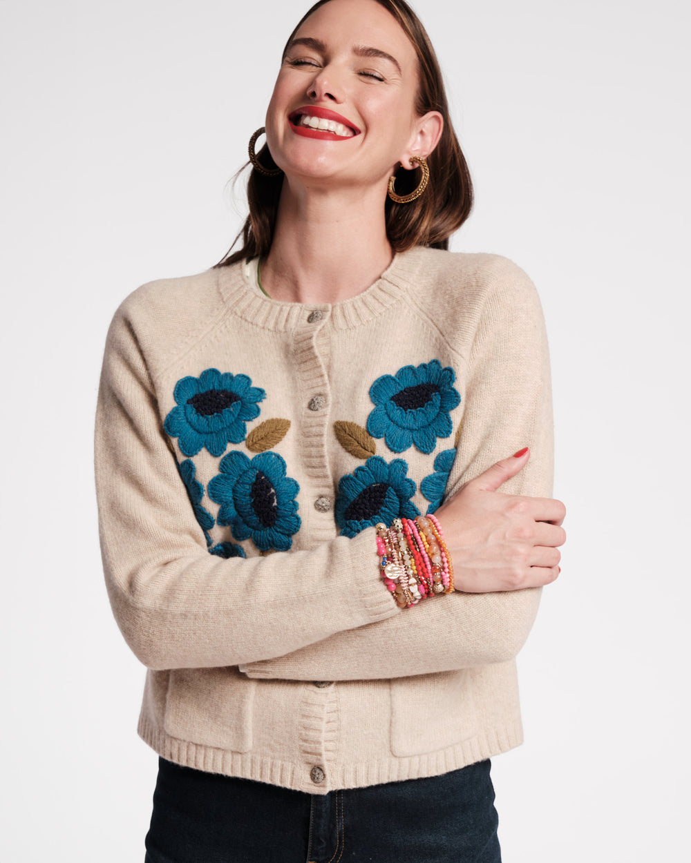 Bouquet Flower Cardigan - Frances Valentine