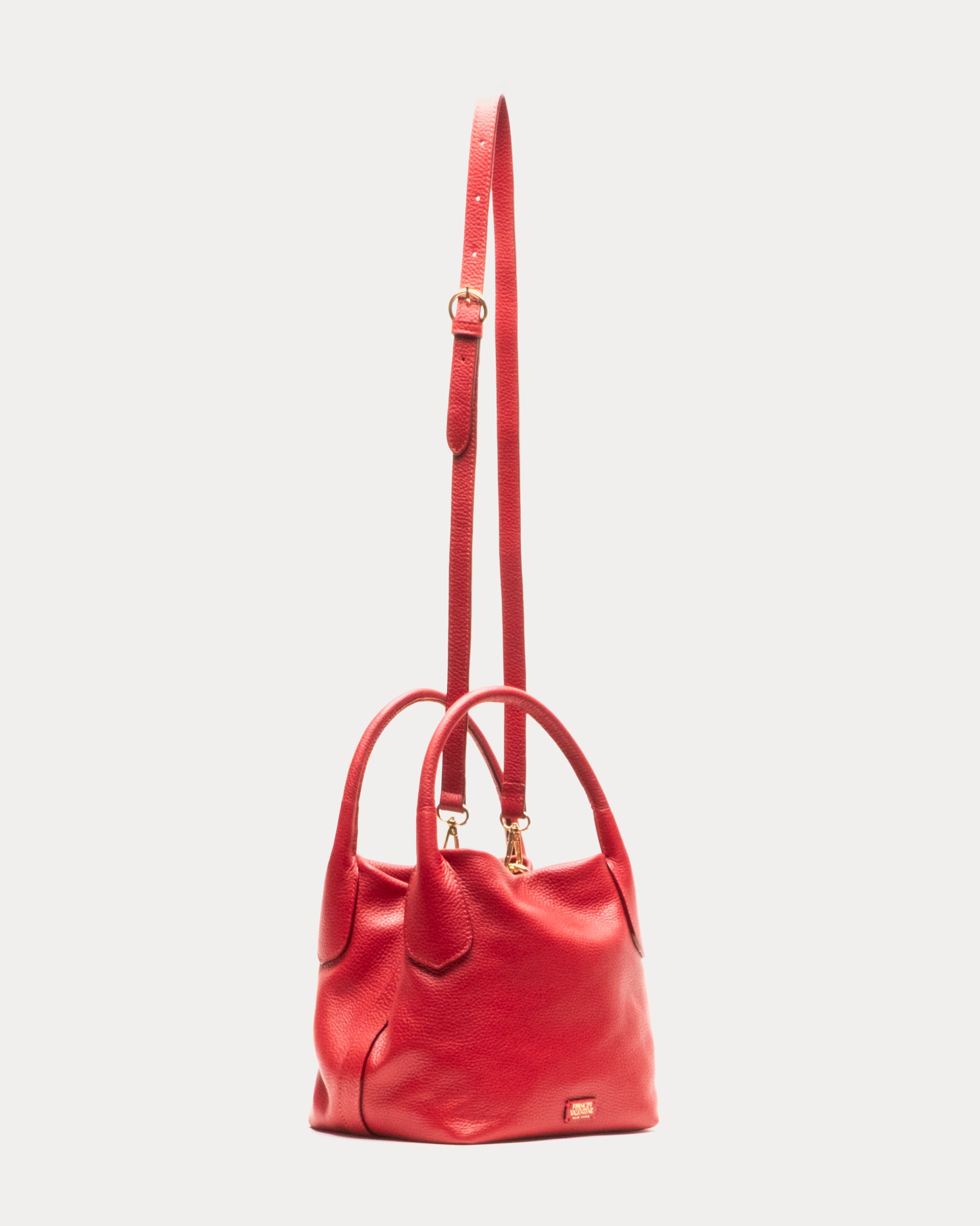 Mini Sweet Pea - Tumbled Leather Red – Frances Valentine