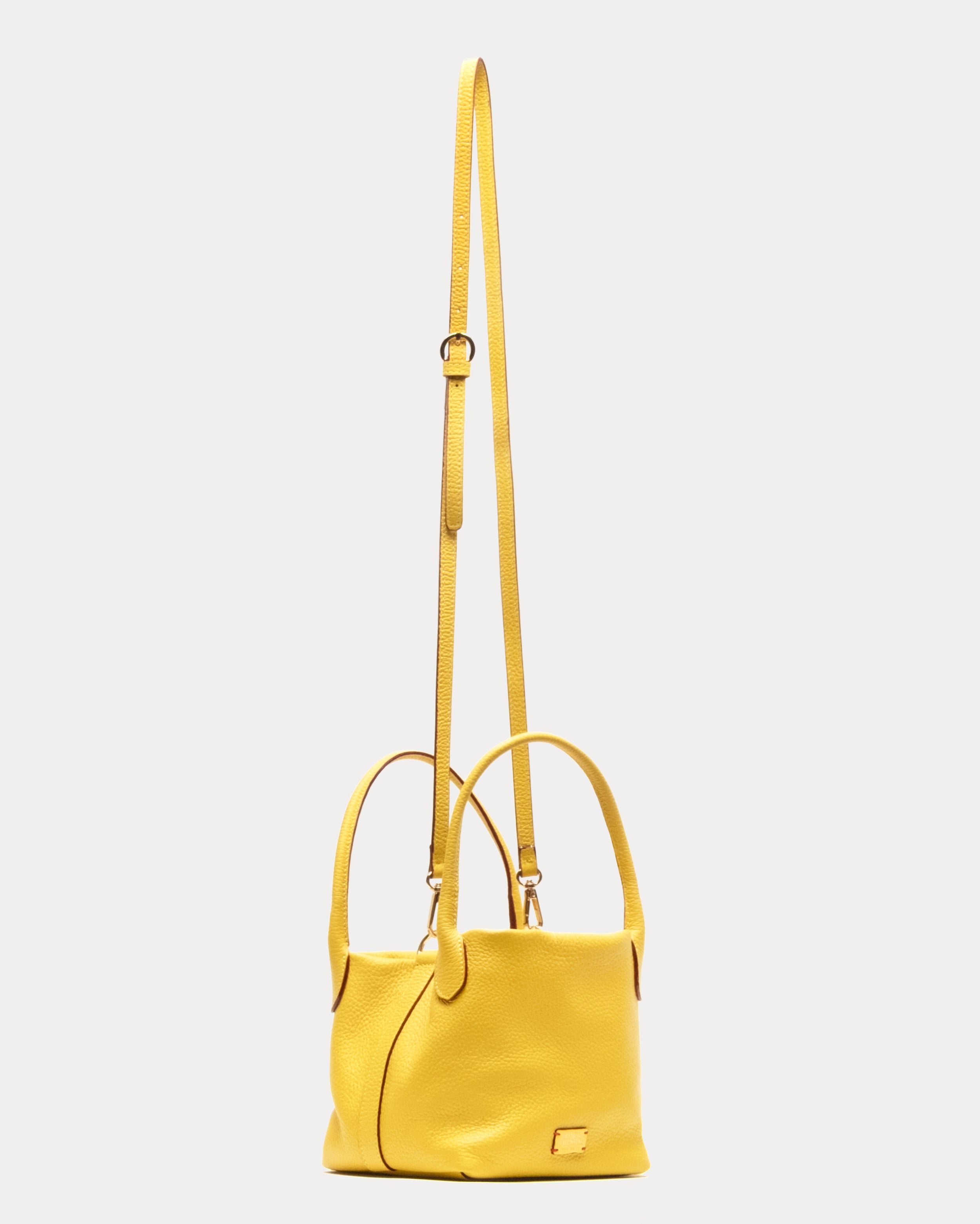 Teeny Sweet Pea - Tumbled Leather Canary – Frances Valentine