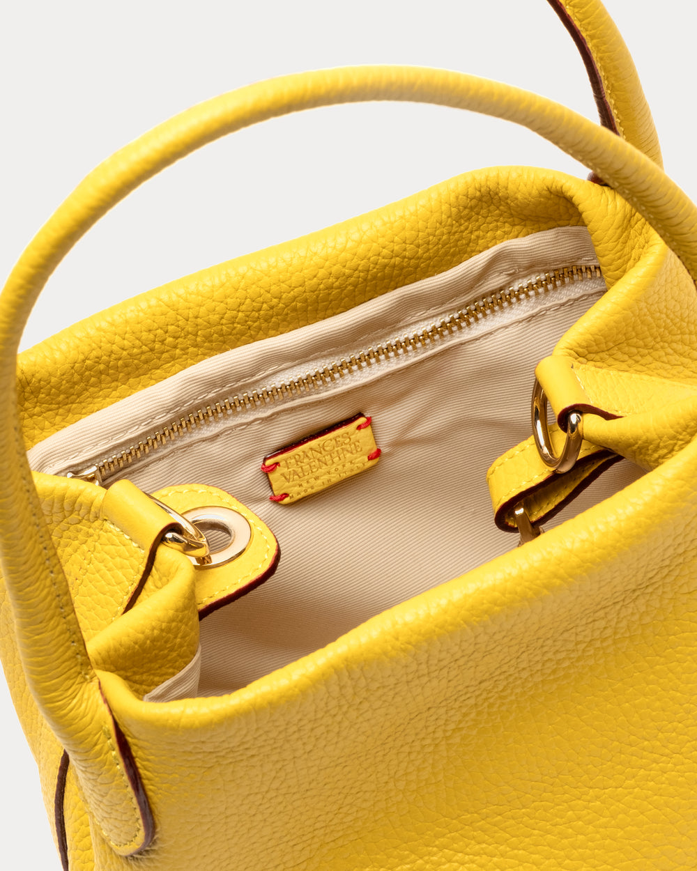 Sweet Pea Teeny Tumbled Leather Leather Canary OS Frances Valentine