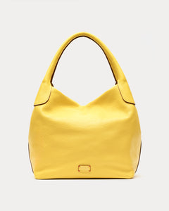 Sweet Pea Tote Tumbled Leather Canary - Frances Valentine
