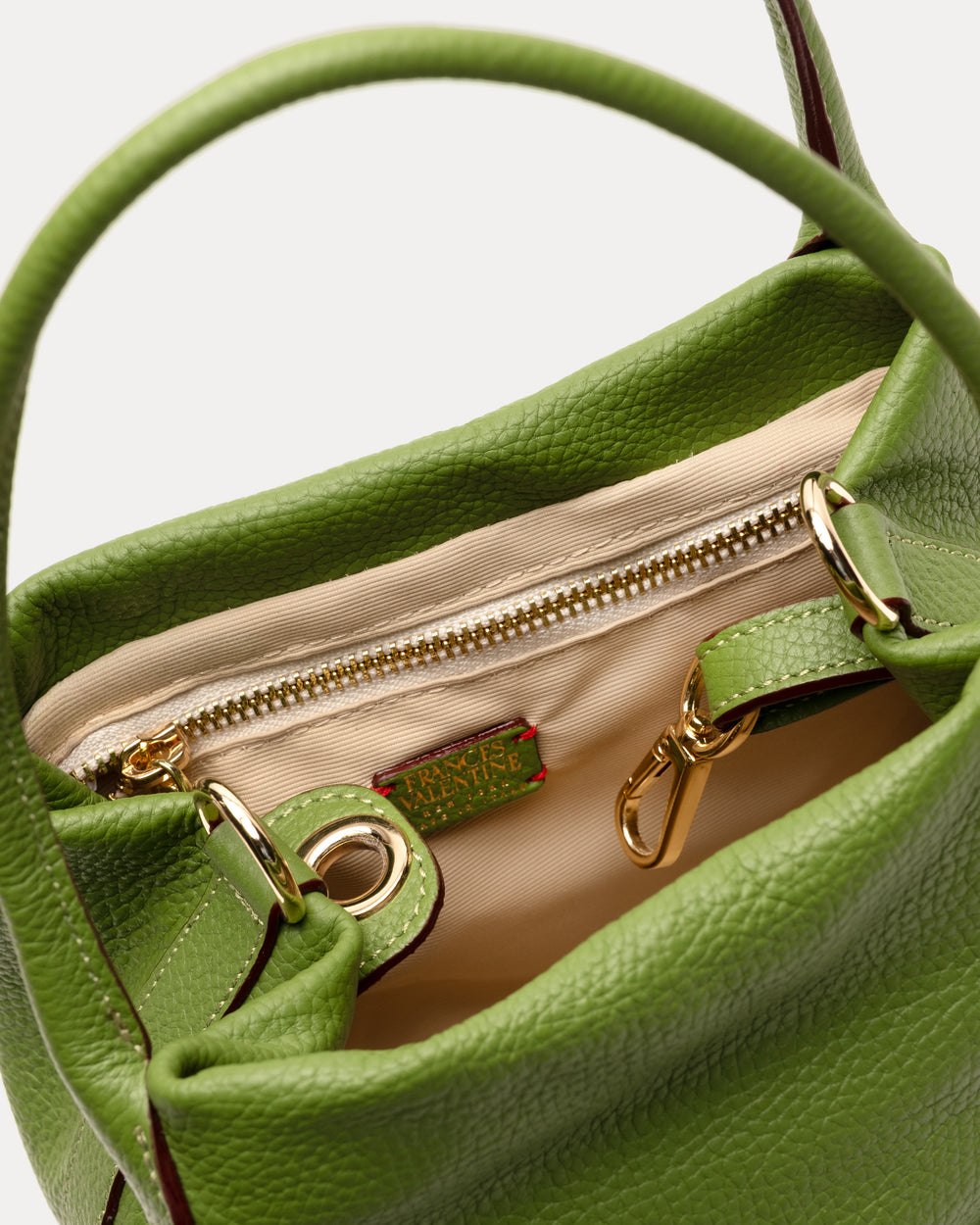 Sweet Pea Teeny Tumbled Leather Leather Fern OS Frances Valentine