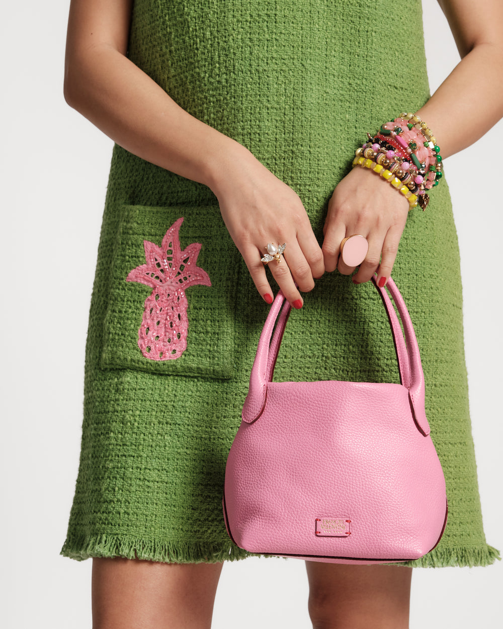 Teeny Sweet Pea - Tumbled Leather Pink