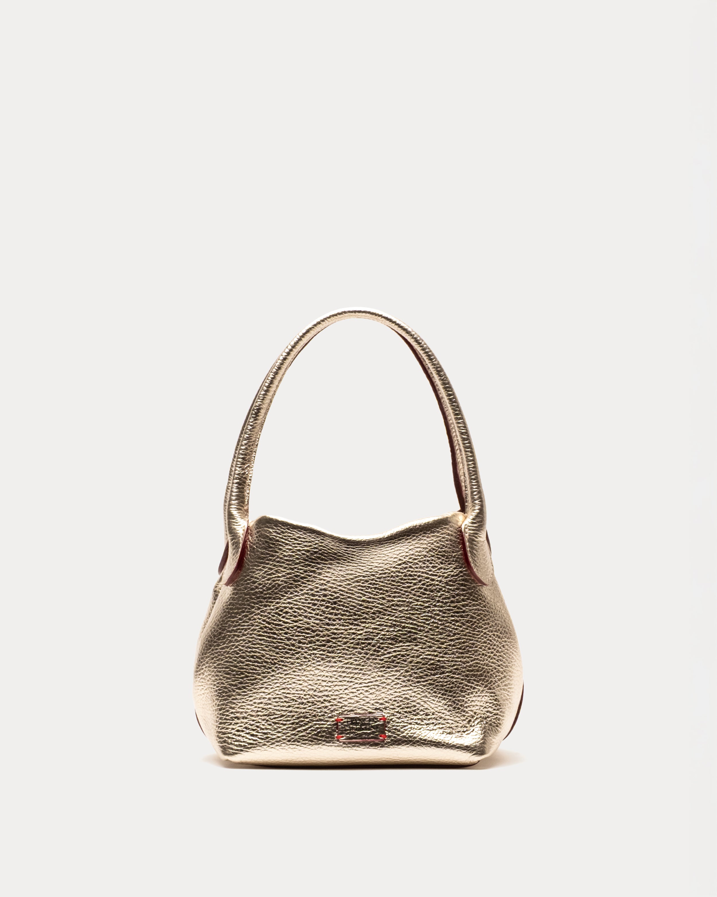 小物 saku panna Teeny Sweet Pea - Tumbled Leather Platino – Frances Valentine