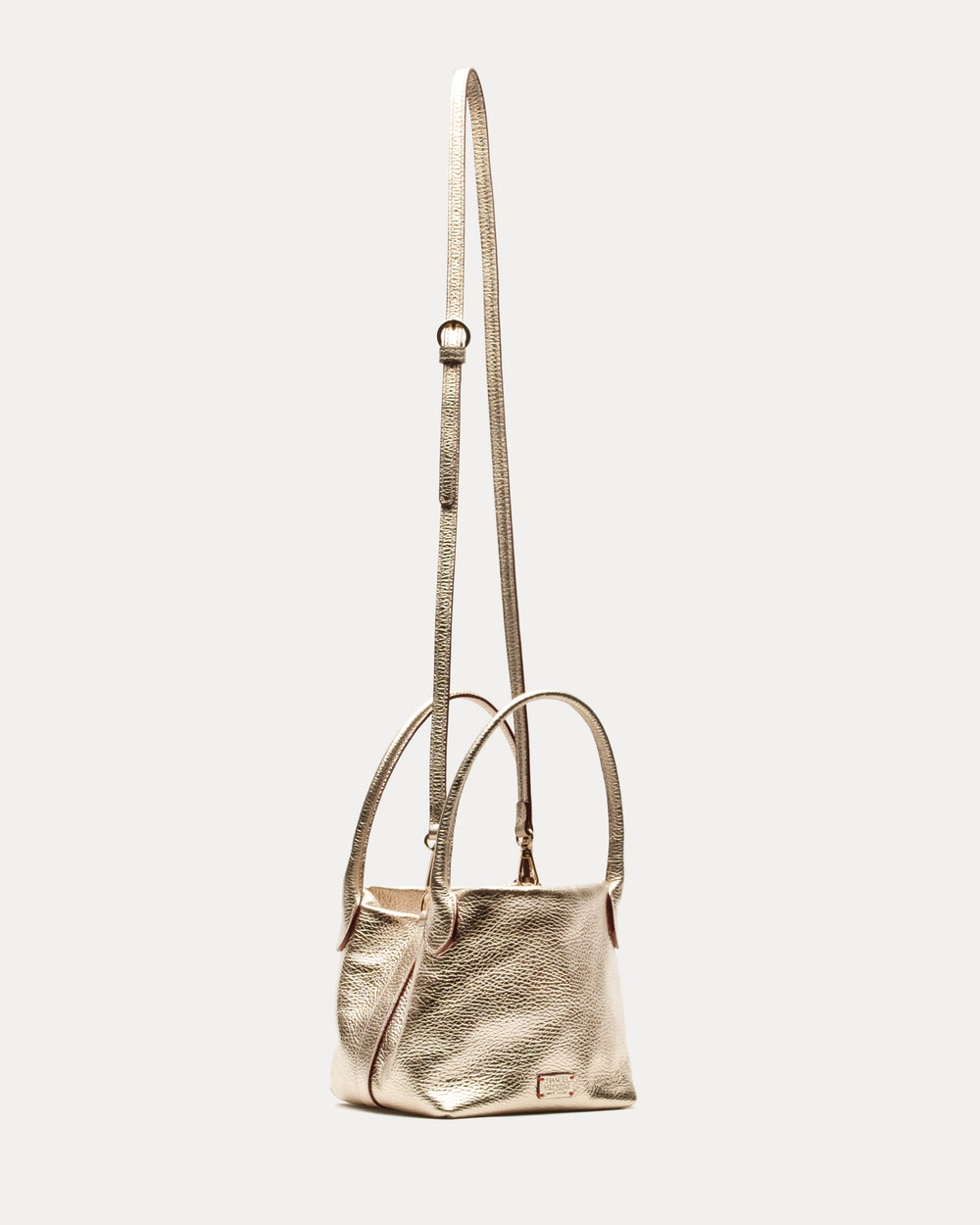 Sweet Pea Teeny Tumbled Leather Leather Platino OS Frances Valentine