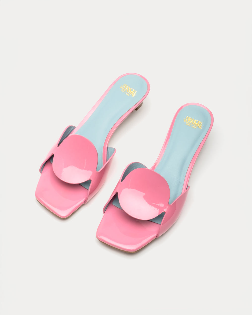 Sandy Circle - Slide Patent Pink - Frances Valentine