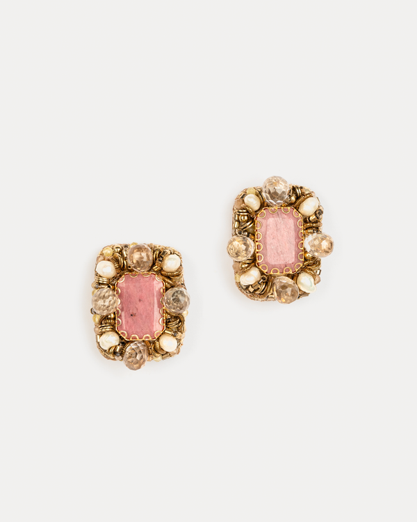 Moora Earrings - Pink - Frances Valentine