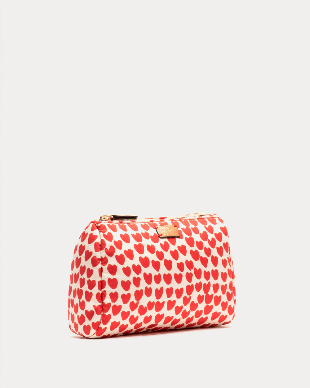 Small Cosmetic Baby Hearts Oyster/Red OS Frances Valentine