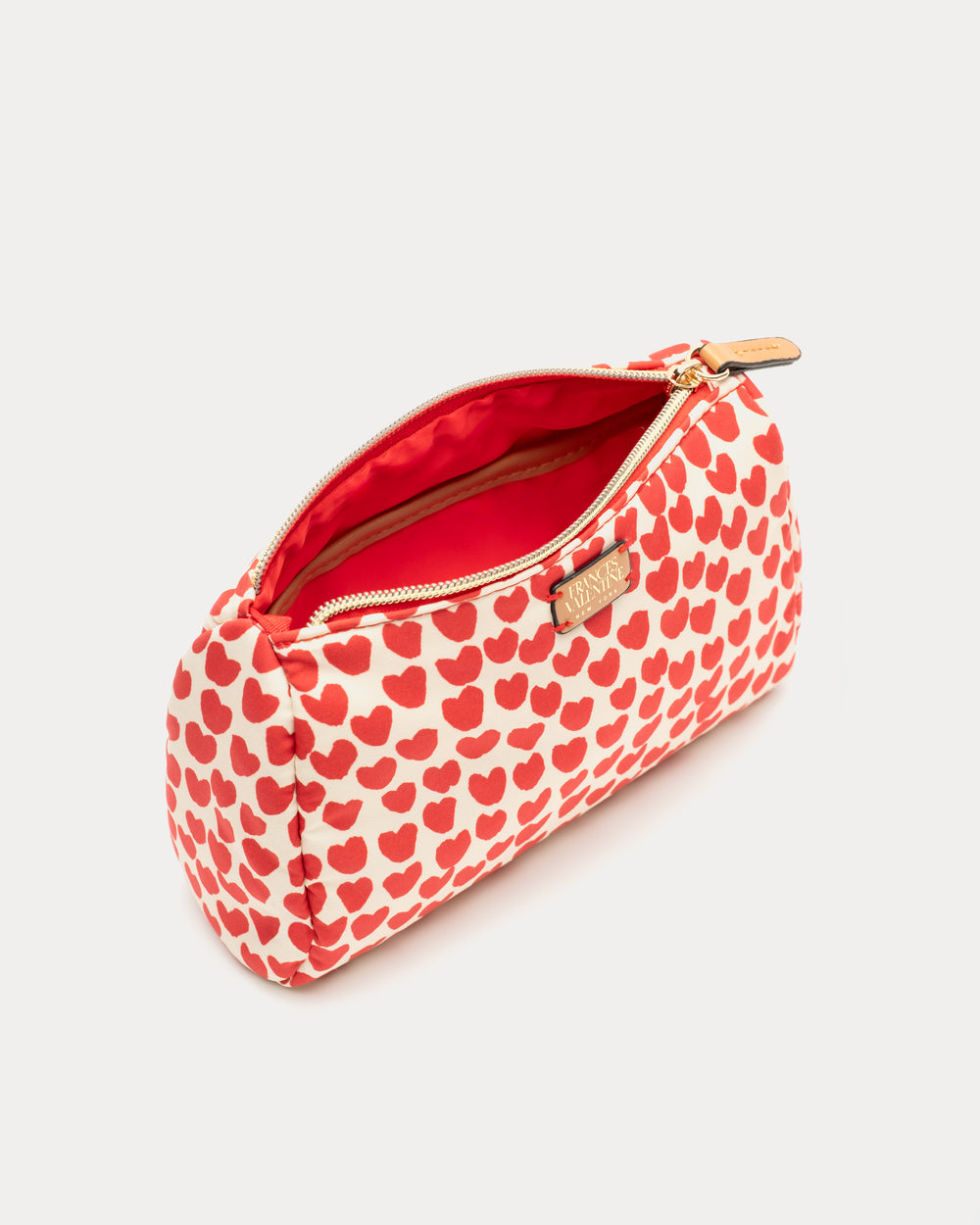 Small Cosmetic Baby Hearts Oyster/Red OS Frances Valentine