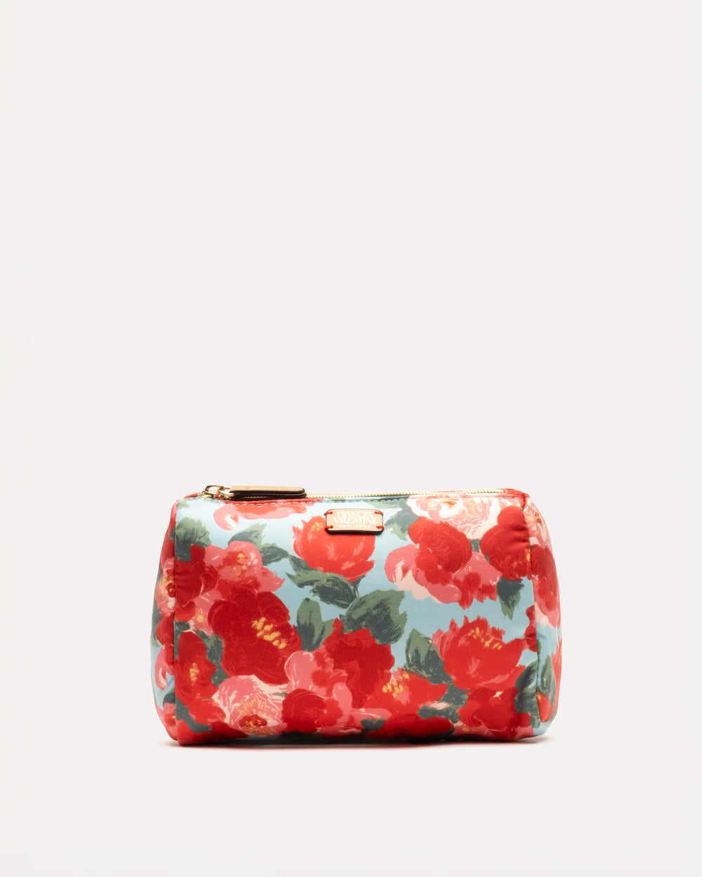 Small Cosmetic Peony Red/Light Blue OS Frances Valentine