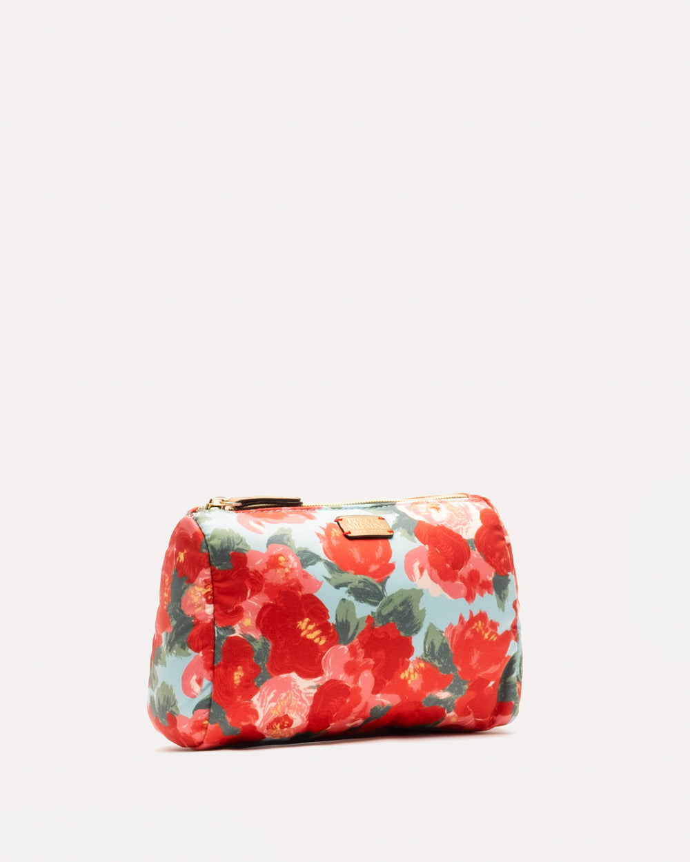 Small Cosmetic Peony Red/Light Blue OS Frances Valentine